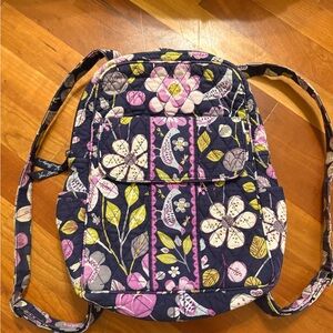 Vera Bradley small backpack in retired "Floral Nightingale"